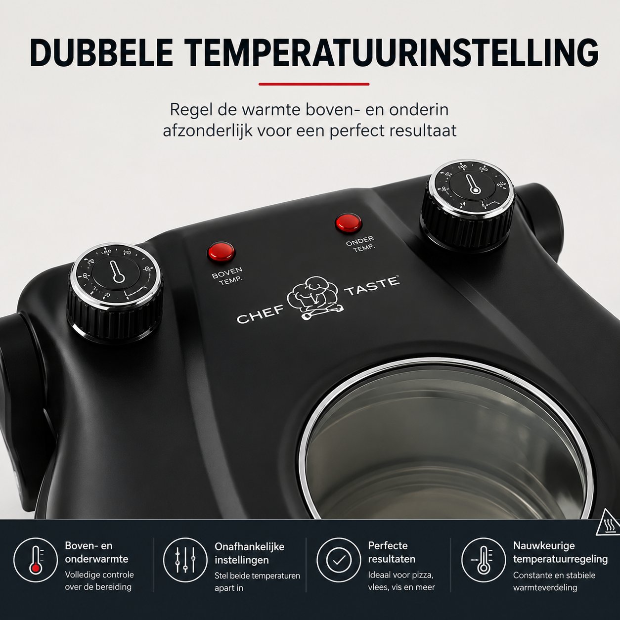 Dubbele temperatuurinstelling